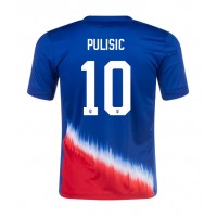 Pánský Fotbalový dres Spojené Státy Christian Pulisic #10 Copa America 2024 Venkovní Krátký Rukáv